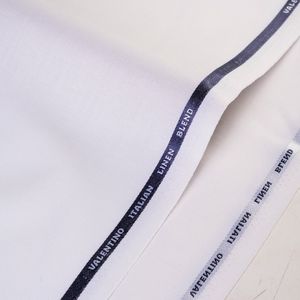 Tela Lino Valentino Blanco Por Metro