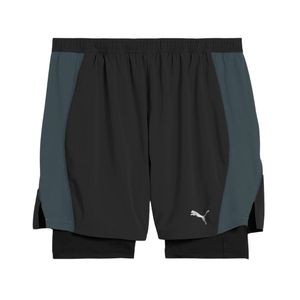 Short Deportivo Run Velocity 2 En 1 Negro Mujer Puma