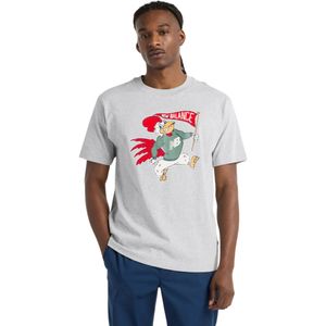 Remera Manga Corta Athletics Relaxed Mascota Gris Hombre New Balance