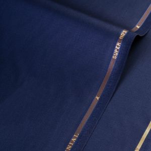 Tela Casimir Italiano S110 Por Metro Azul Marino Vitale B. C.