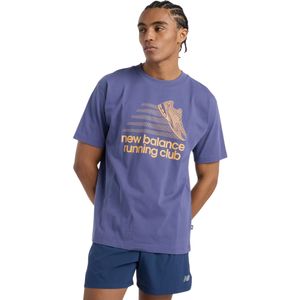 Remera Manga Corta Athletics Running Lila Hombre New Balance
