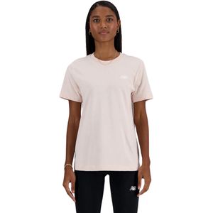 Remera Manga Corta Essentials Jersey Rosa Claro Mujer New Balance
