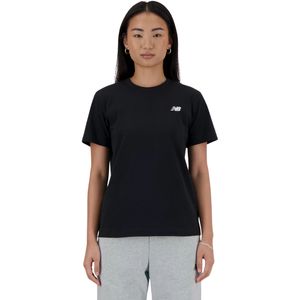 Remera Manga Corta Essentials Jersey Negro Mujer New Balance