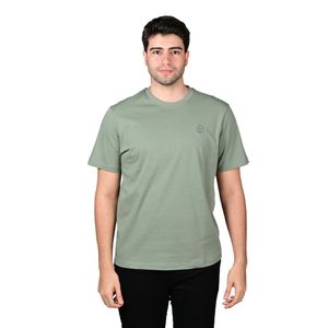 Remera Manga Corta Verde Liso Basic Oversize Hombre Hummer
