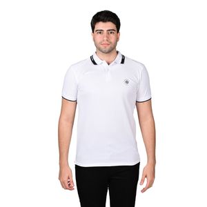 Remera Polo Manga Corta Blanco Combinado Hombre Hummer