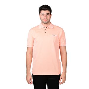 Remera Manga Corta Polo Con Bolsillo Gola Salmón Hombre Ted Lapidus