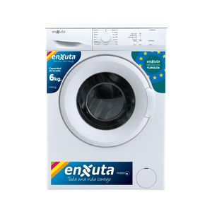 Lavarropa Automático Carga Frontal 6 Kg Blanco Enxuta