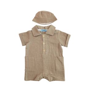 Enterito Con Sombrero Kaki Niño Tiny Tots