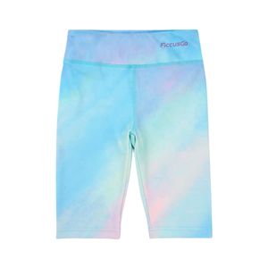 Calza Corto Secado Rápido Tie-Dye Celeste Niña Ficcus