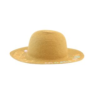 Sombrero Playero Estampado Spirit Café Claro Niña Ficcus