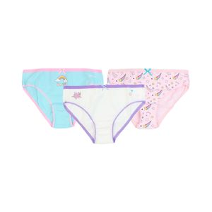 Bombacha Pack 3 Colores Varios Arcoiris Niña Ficcus