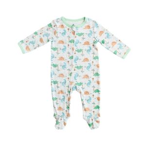 Pijama Con Cierre Dinosaurios Gris Niño Tiny Tots