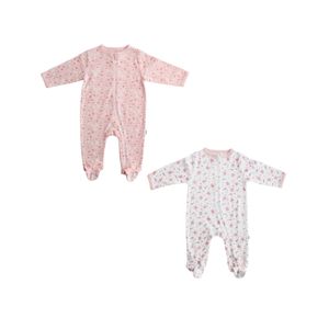 Pijama Manga Larga Con Pie Estampado Estrellas/Floral Niña Tiny Tots