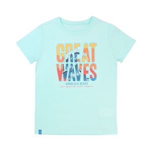 Remera Manga Corta Day To Day Verde Menta Niño Ficcus