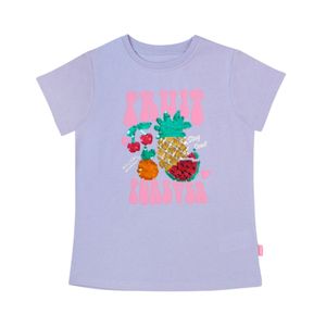 Remera Manga Corta Estampado Day To Day Lila Niña Ficcus
