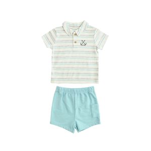 Conjunto De Bebé 2 Piezas Polo Manga Corta Y Pantalón Corto Niño Tiny Tots