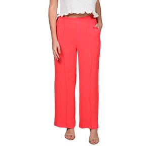 Pantalón Coral Palazo Con Alforza Mujer L'Exclusif