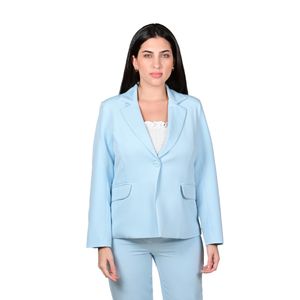 Blazer Celeste Pastel Forrado Mujer L'Exclusif