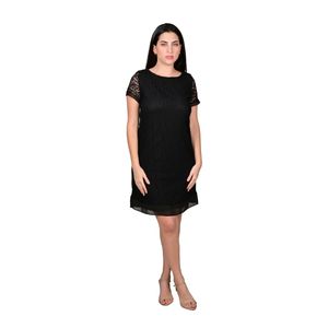 Vestido De Encaje Negro Mujer L'Exclusif