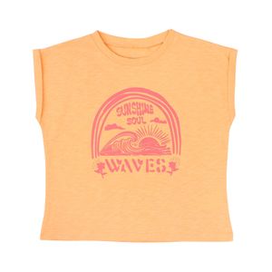 Remera Sin Mangas Day To Day Naranja Niña Ficcus