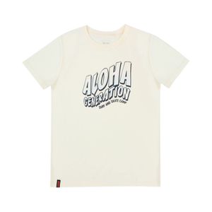 Remera Manga Corta Cambia De Color Power Light Marfil Niño Ficcus