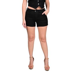 Short Chino Twill Negro Mujer Tiare