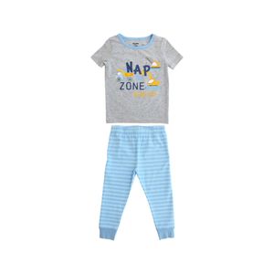 Pijama Remera Manga Corta Y Pantalón Tractor Niño Tiny Tots