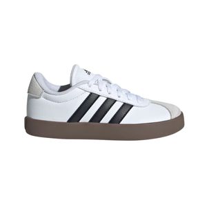 Zapatenis Vl Court 3.0 Blanco Negro Niños Adidas
