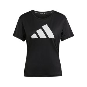 Remera Manga Corta Run It Negro Mujer Adidas