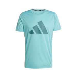 Remera Manga Corta Run It Verde Mente Hombre Adidas