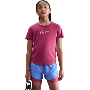 Remera Manga Corta One Standard Hbr Lila Niña Nike