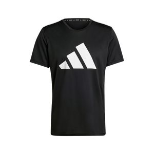 Remera Manga Corta Run It Negro Hombre Adidas