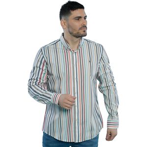 Camisa Manga Larga A Rayas Multicolor Hombre Ted Lapidus