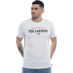 Remera Manga Corta West Coast Blanco Hombre Ted Lapidus