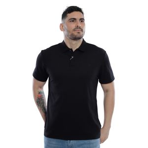Remera Polo Sin Puño Negro Liso Hombre Ted Lapidus