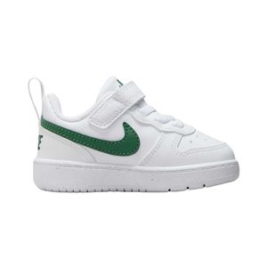 Zapatenis Duradero Court Borough Lorec Con Correa Blanco Verde Niño Nike