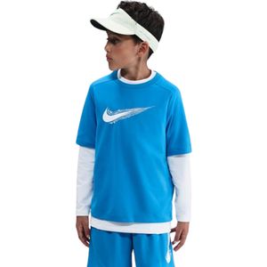 Remera Manga Corta Dri-FIT Azul Niño Nike