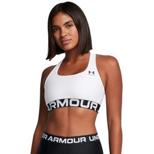 Top Hg Mid Branded Blanco/Negro Mujer Under Armour