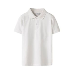 Remera Manga Corta Polo Marfil Niño Name It