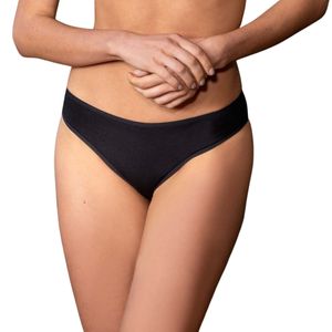 Bombacha De Lycra Algodón Negro Mujer Kalua