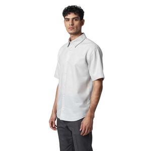 Camisa Manga Corta Liso Fantasy Blanco Hombre Oscar De La Renta