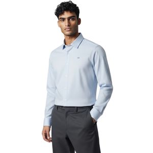 Camisa Manga Larga Lateral Celeste Hombre Oscar De La Renta