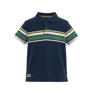 Remera Polo Manga Corta Azul Niño Original Marines