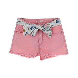 Short Denim Con Pañoleta Rosa Niña Original Marines
