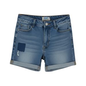 Bermuda De Jeans Rasgado Azul Medio Niño Original Marines