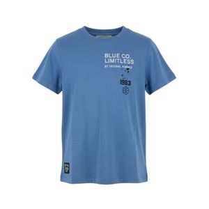 Remera Manga Corta Azul Niño Original Marines