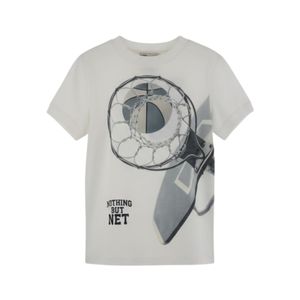 Remera Manga Corta Blanco Niño Original Marines