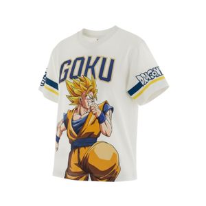 Remera Manga Corta Dragonball Blanco Niño Original Marines