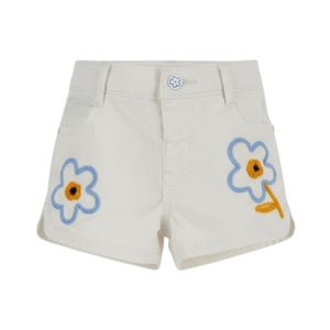 Short Jeans Con Flores Luz De Sol Blanco Bebé Niña Original Marines