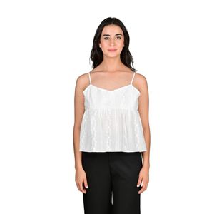 Blusa Solera De Broderi Marfil Mujer Fashion Celina